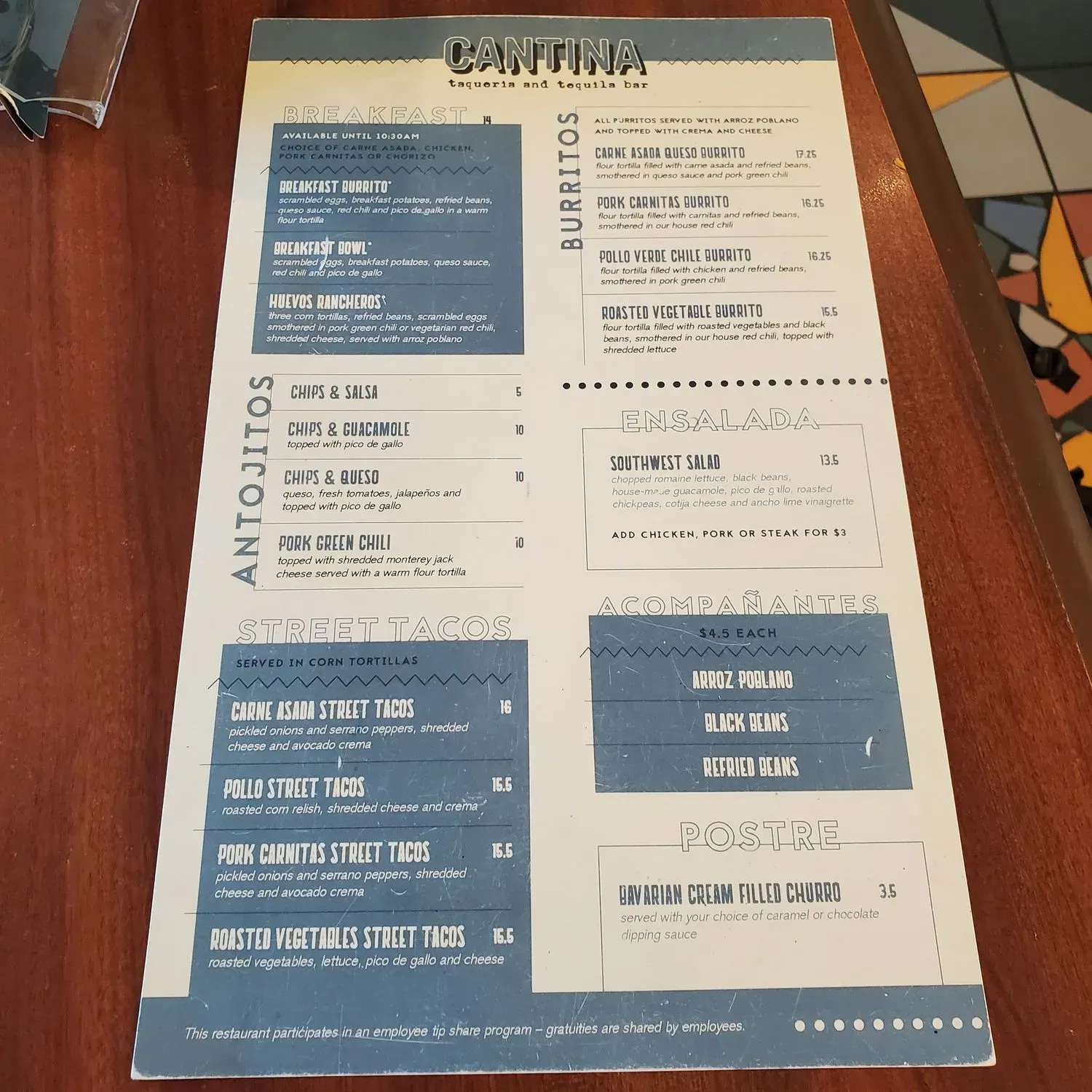 Menu 4