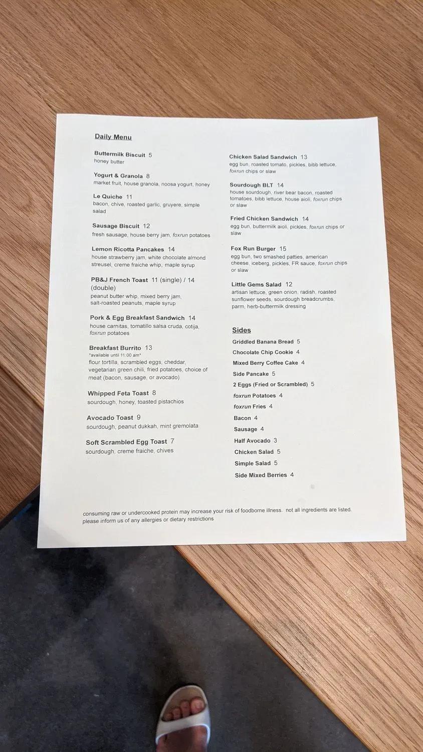 Menu 5