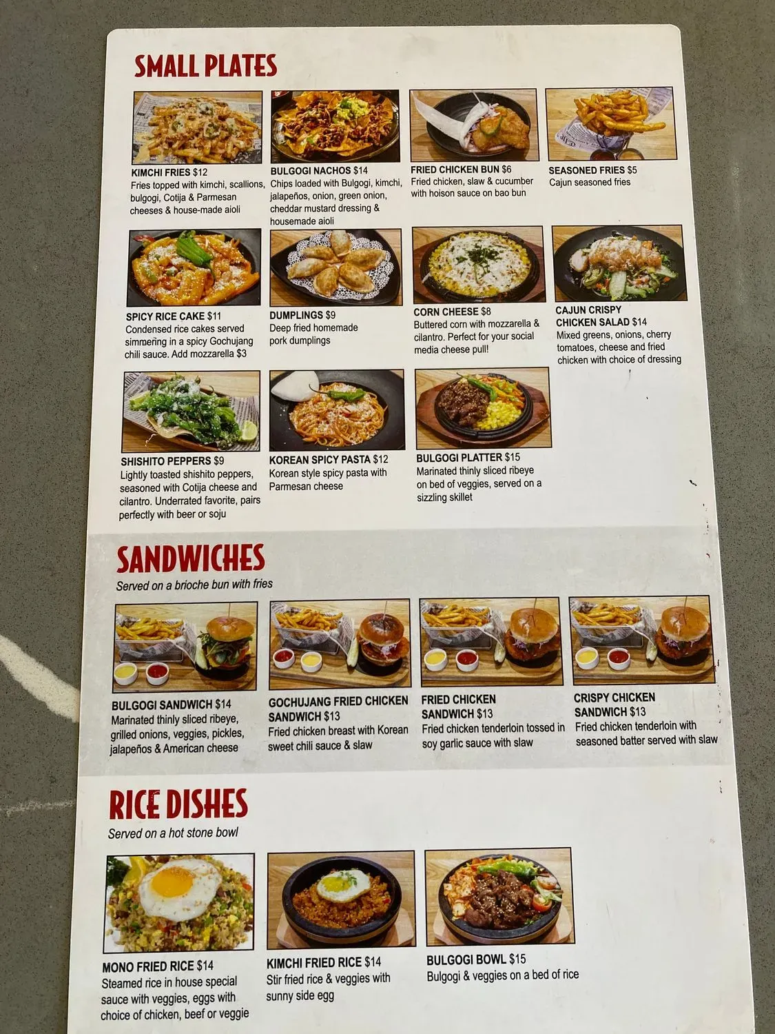 Menu 4