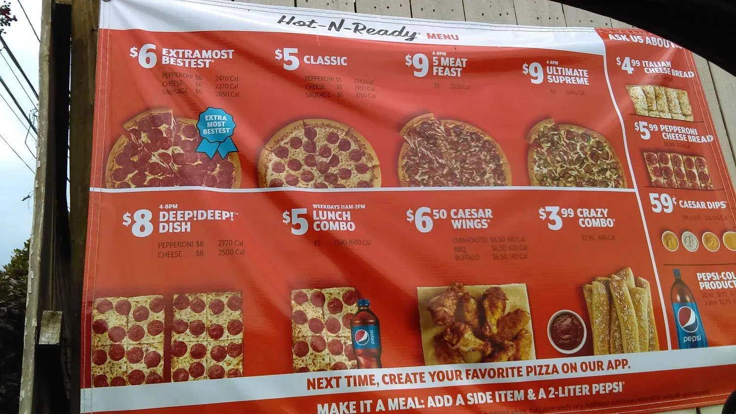 Little Caesars Pizza Menu - Updated November 2025
