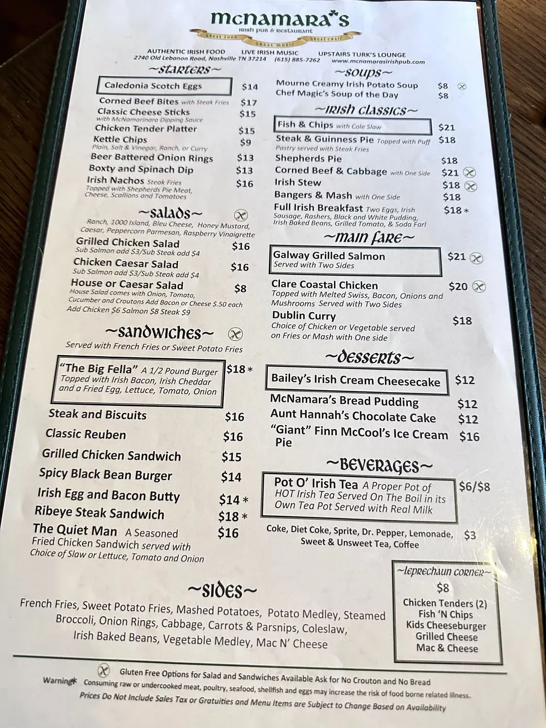 Menu 1