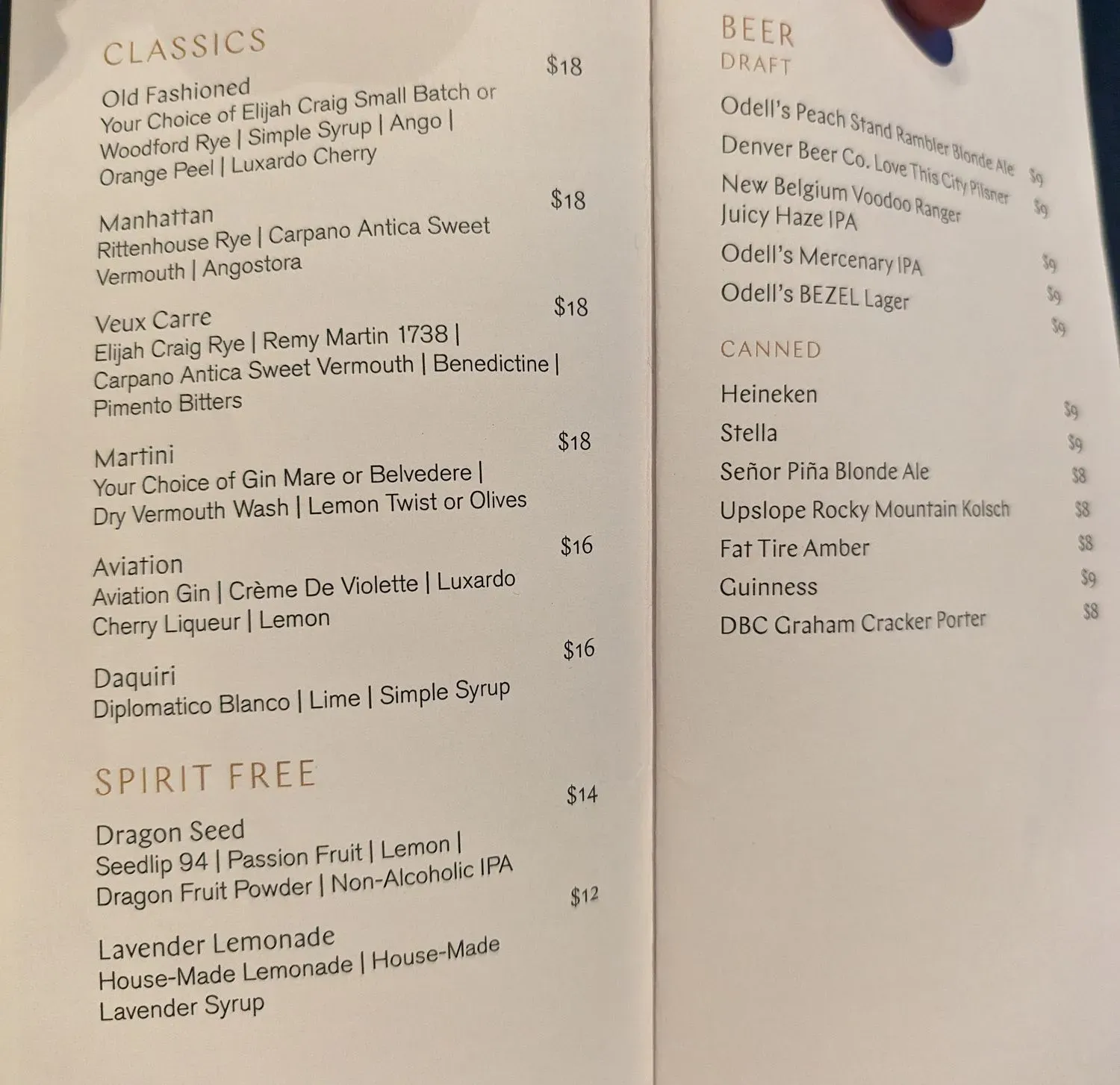 Menu 2