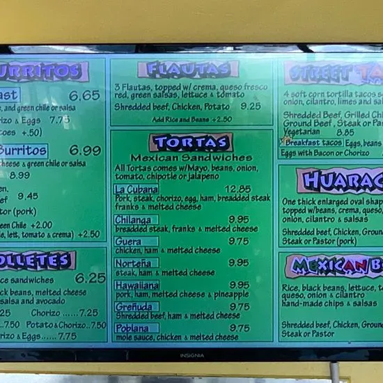 Menu 1