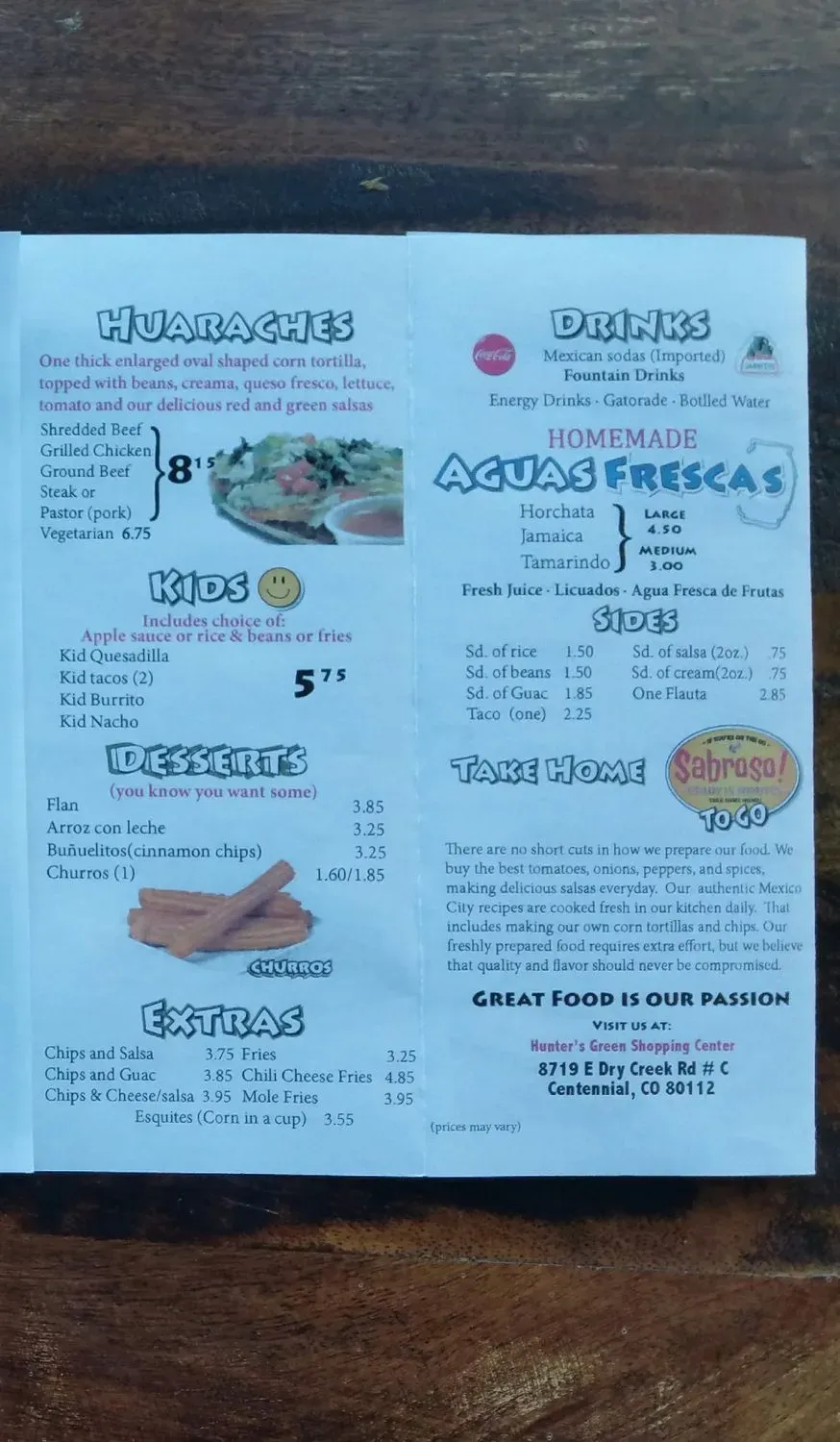 Menu 5