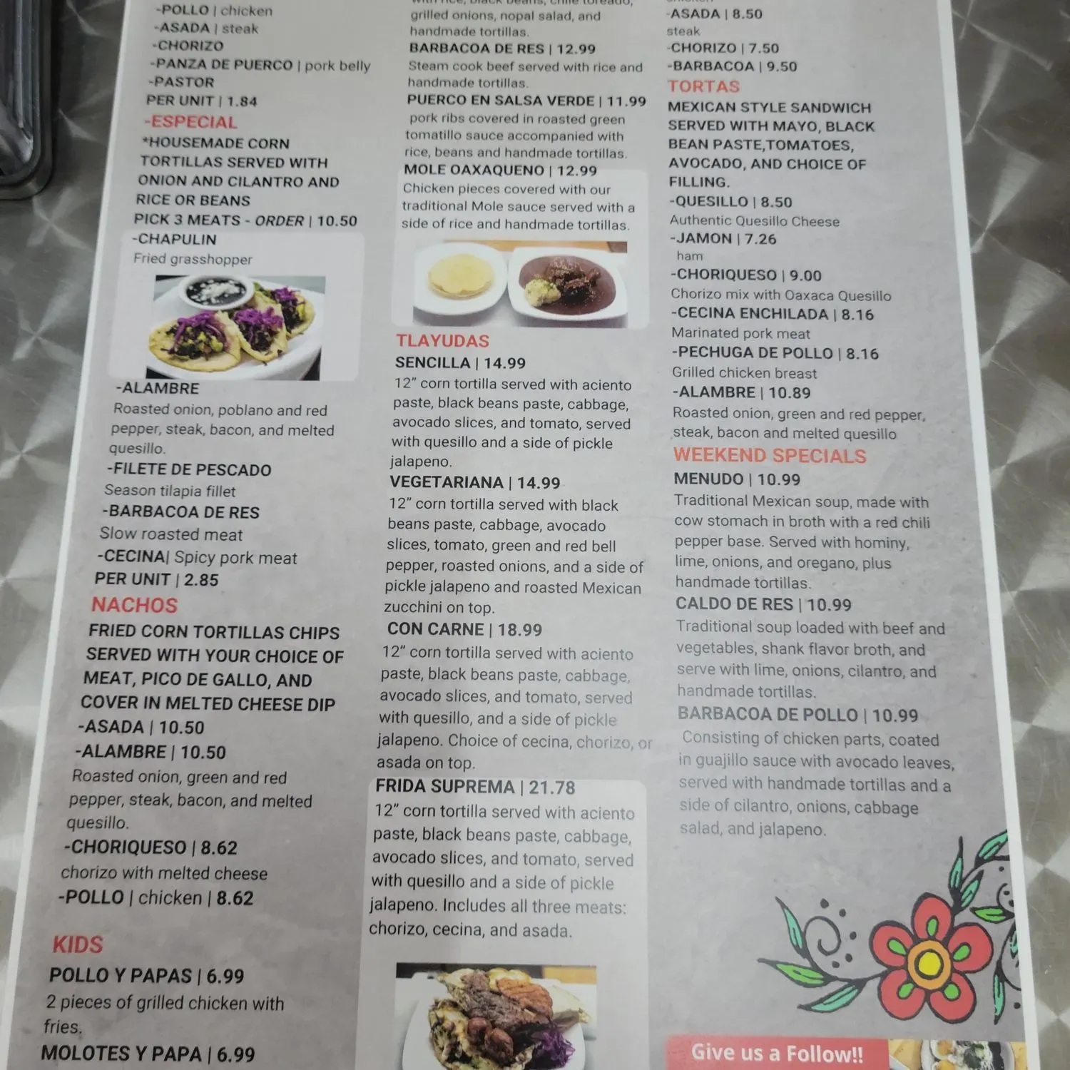 Menu 2