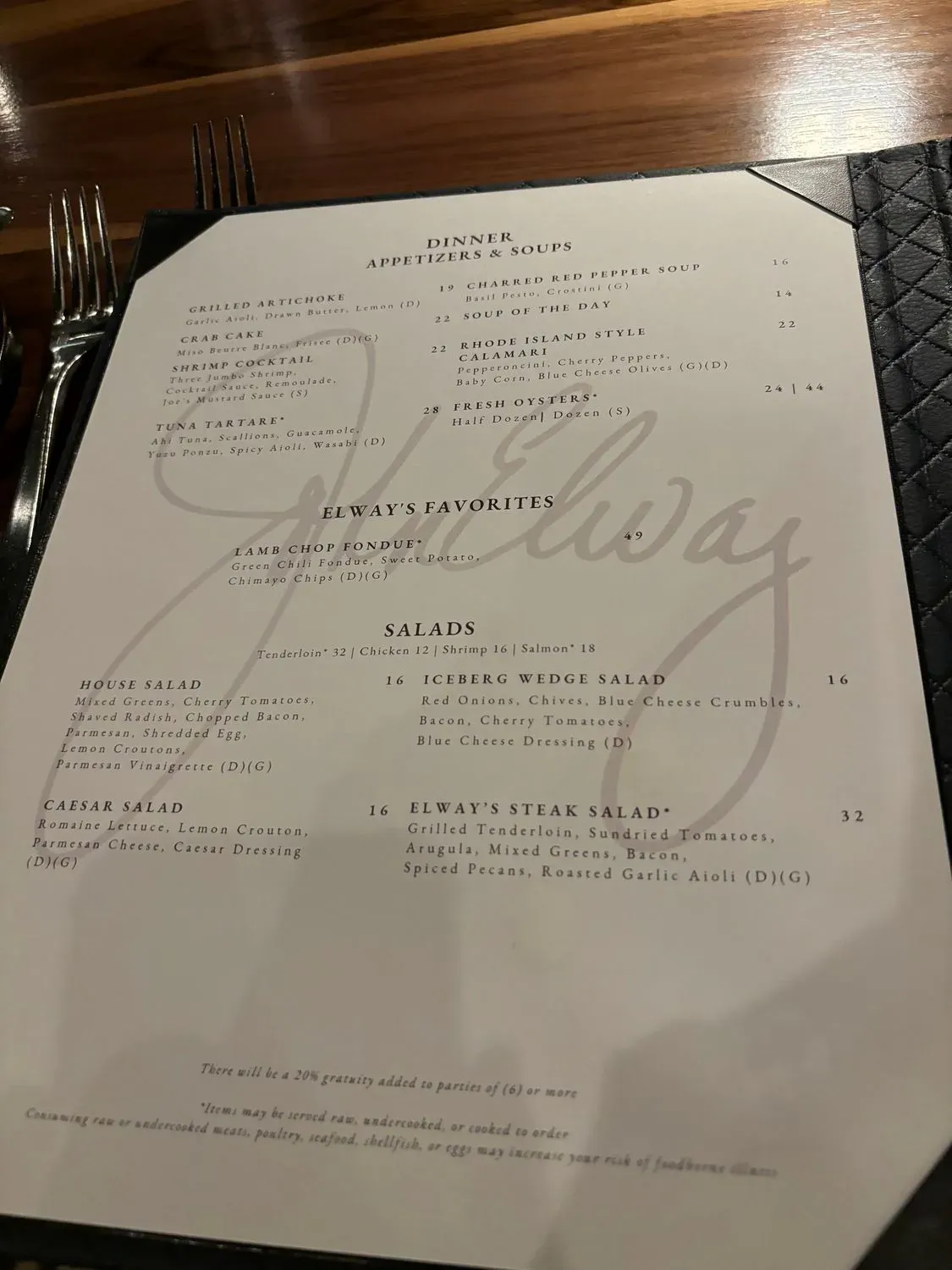 Menu 5