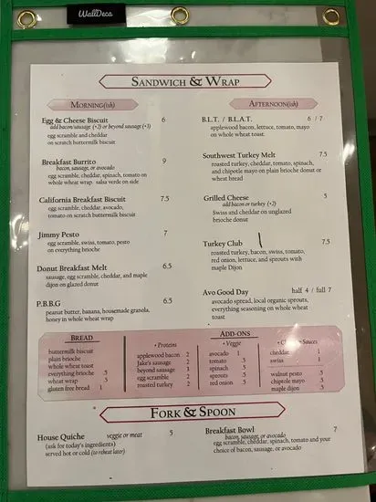 Menu 2