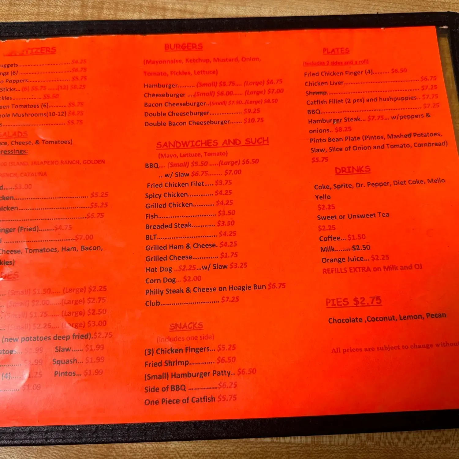 Menu 1