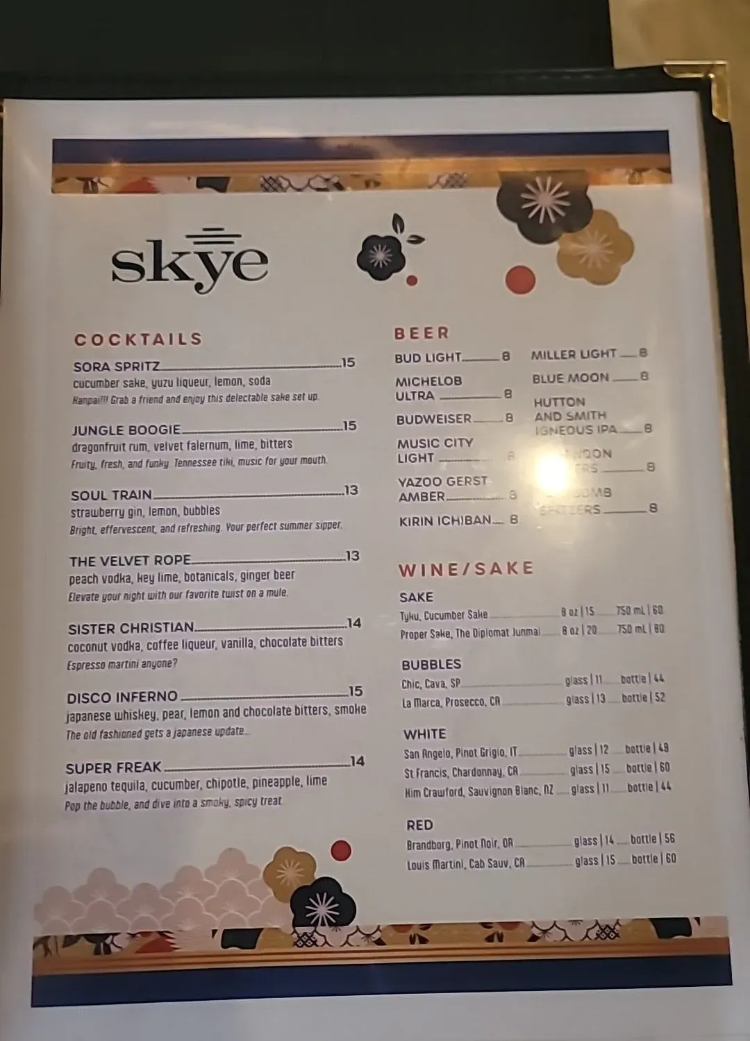 Menu 1