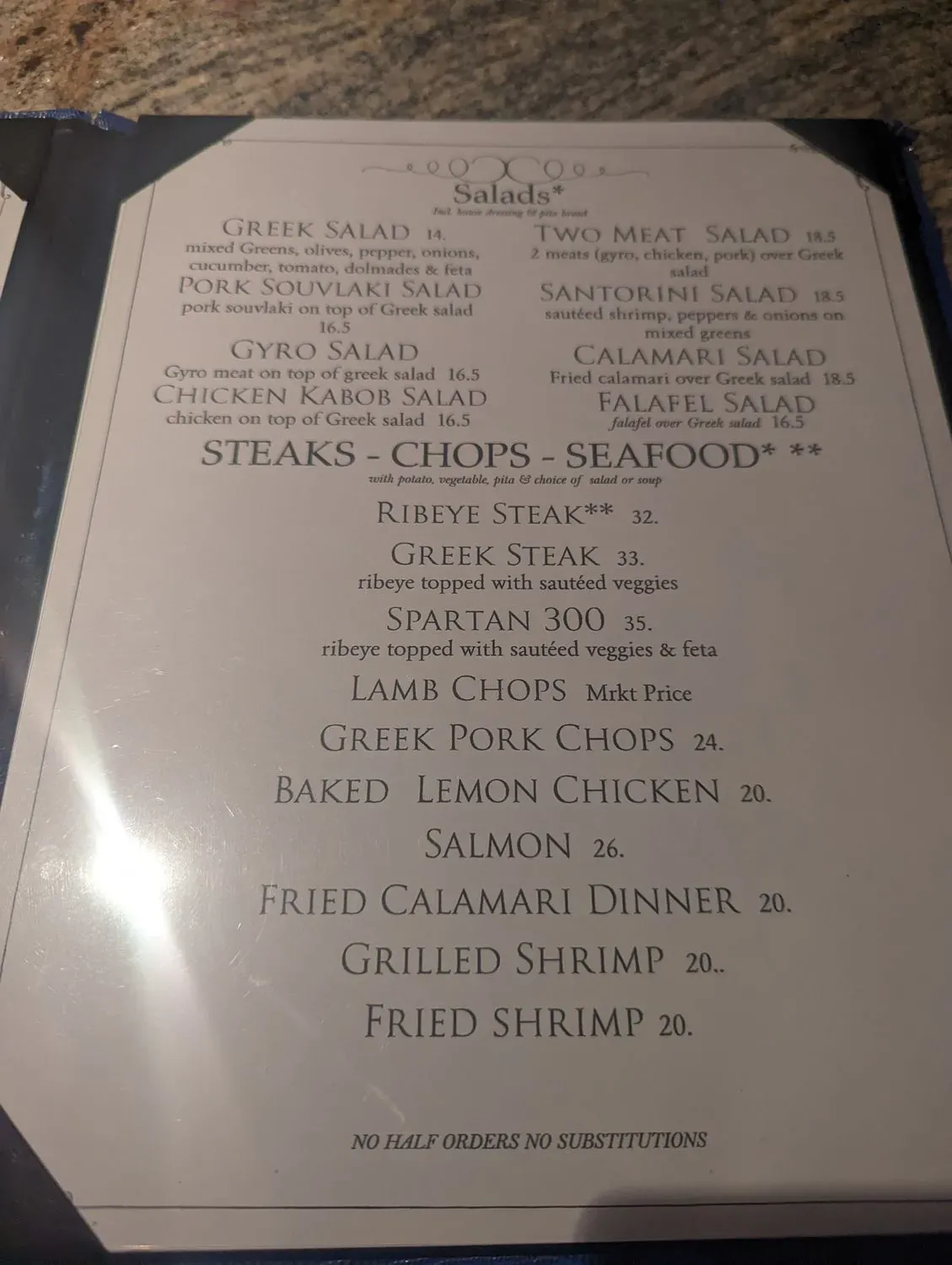 Menu 5