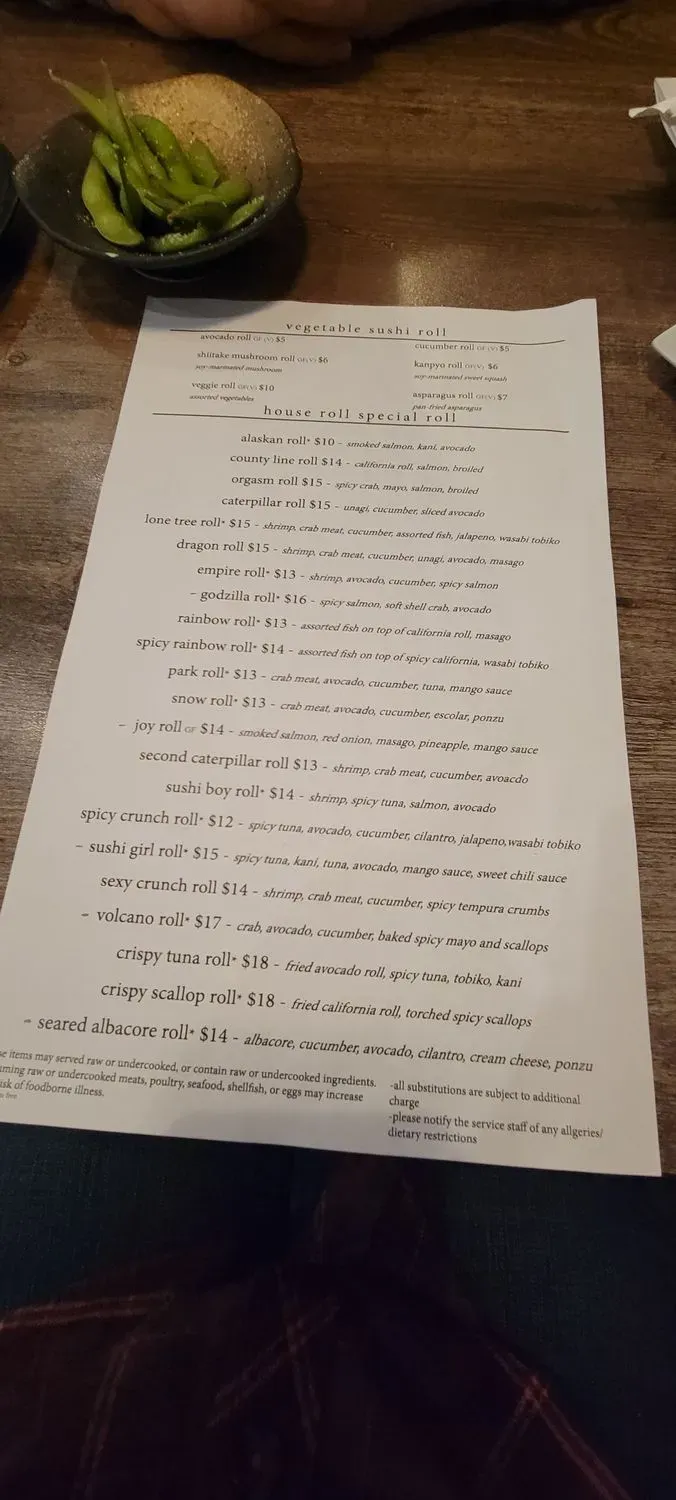 Menu 5