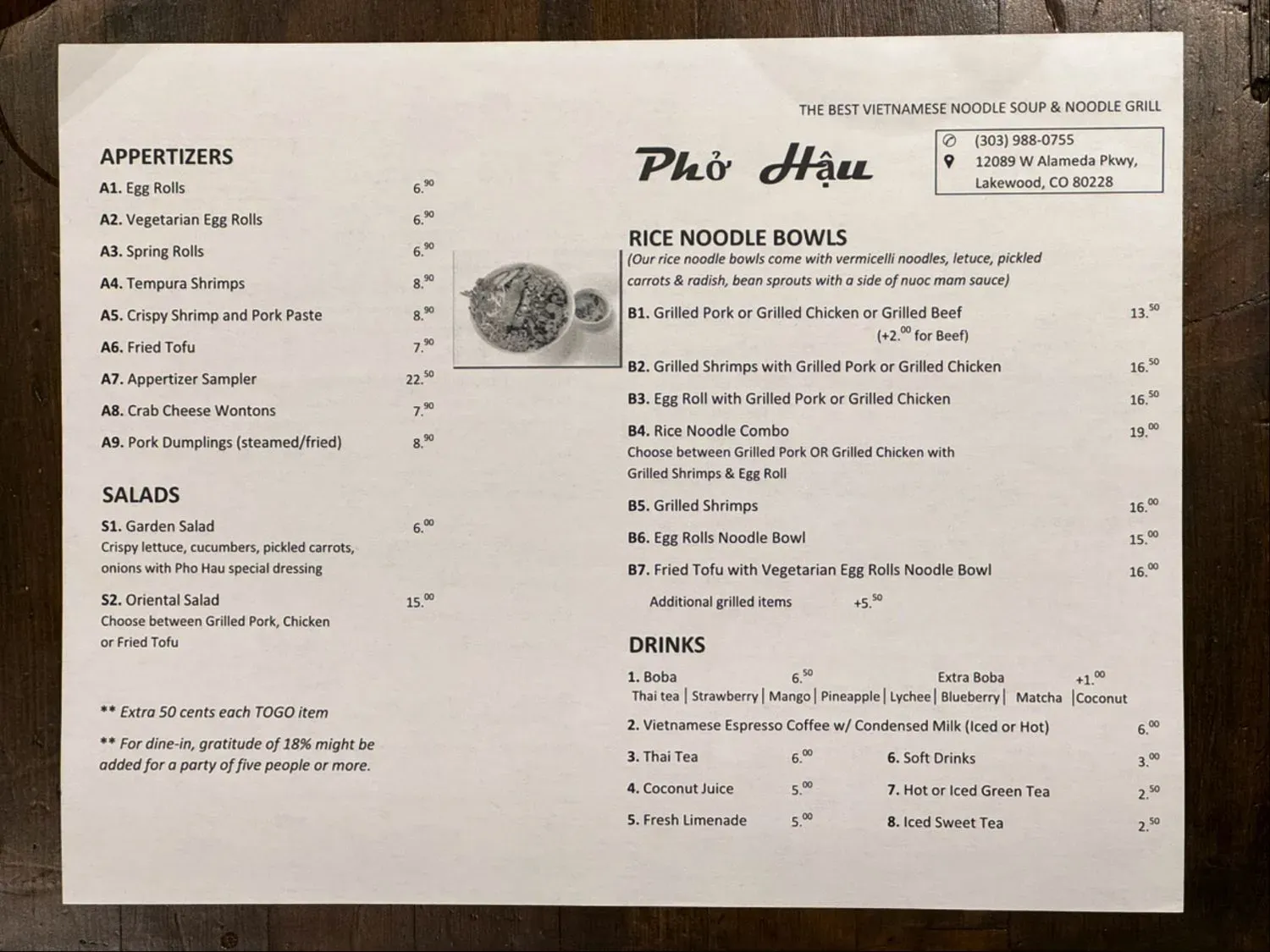 Menu 2