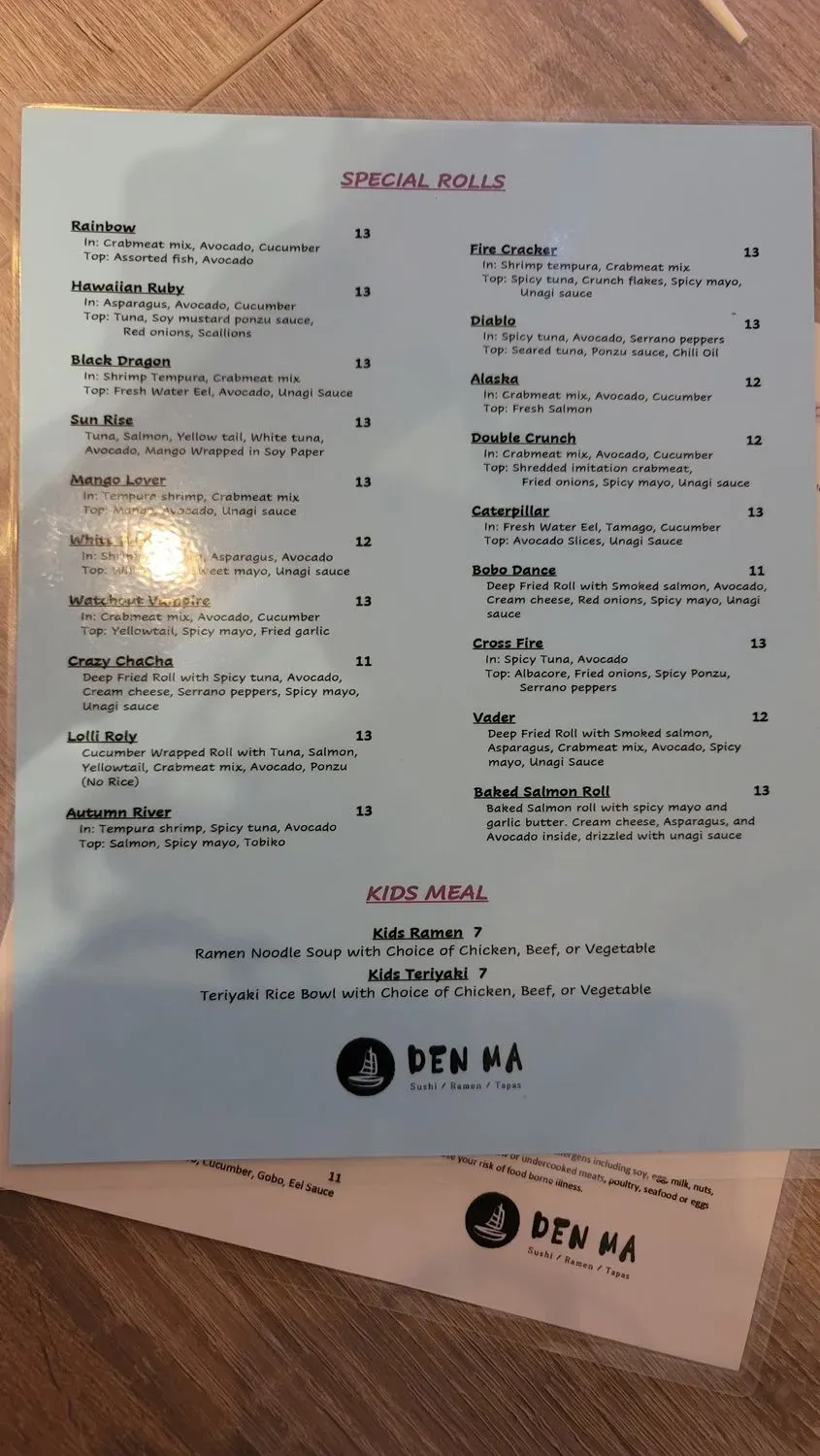 Menu 2