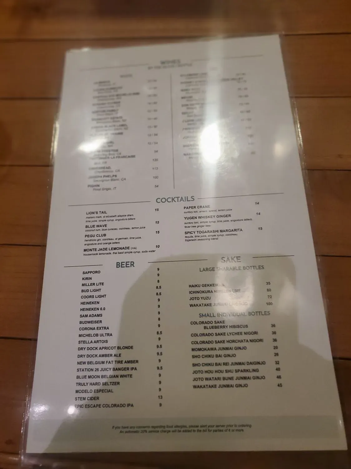 Menu 4