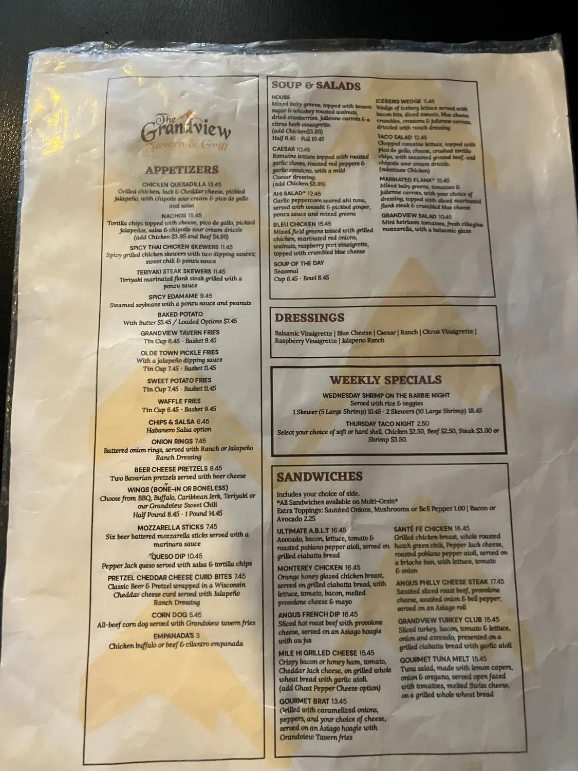 Menu 2