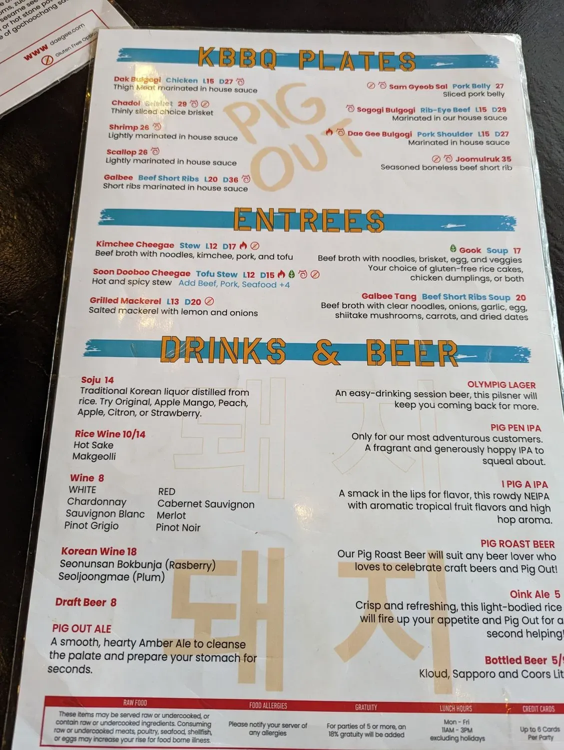 Menu 5