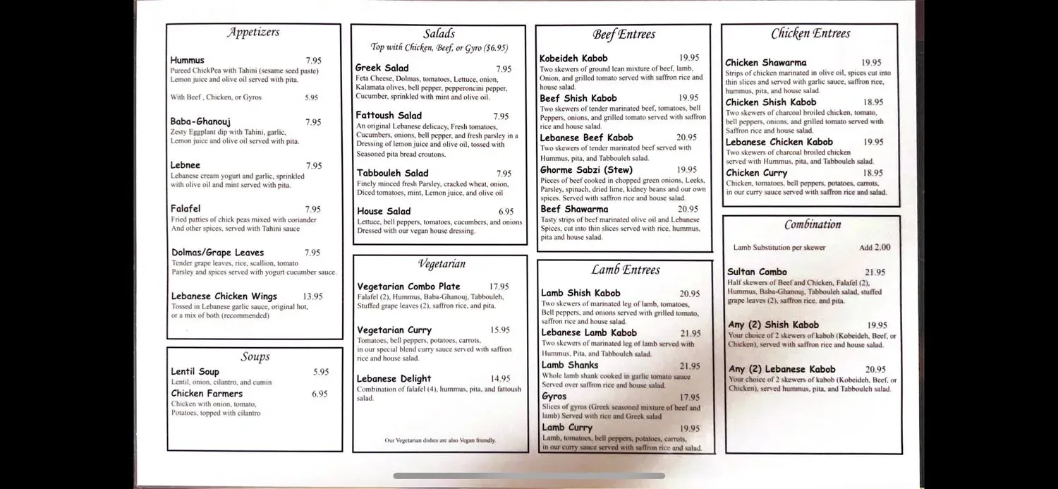 Menu 2