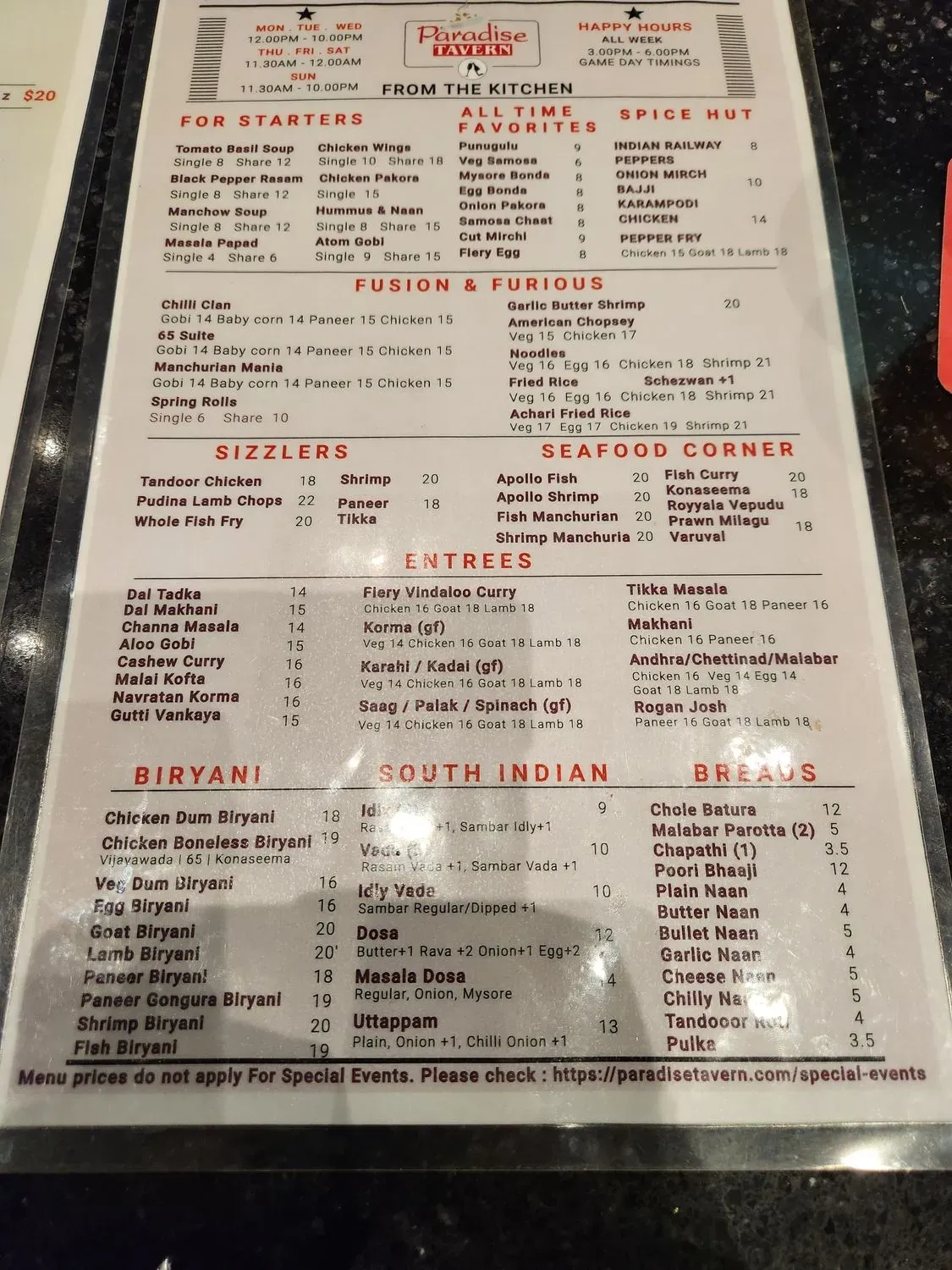 Menu 6