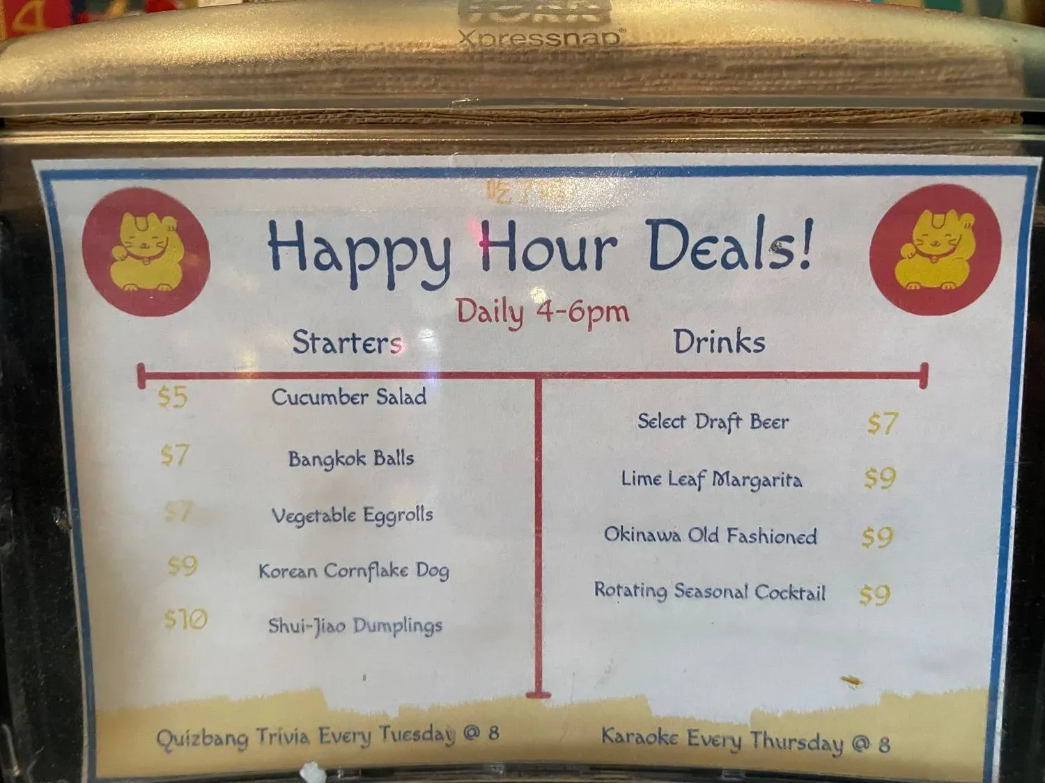 Menu 4