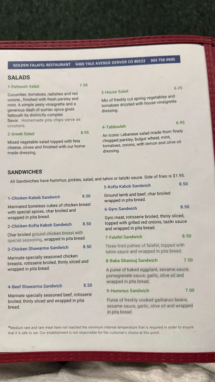 Menu 2