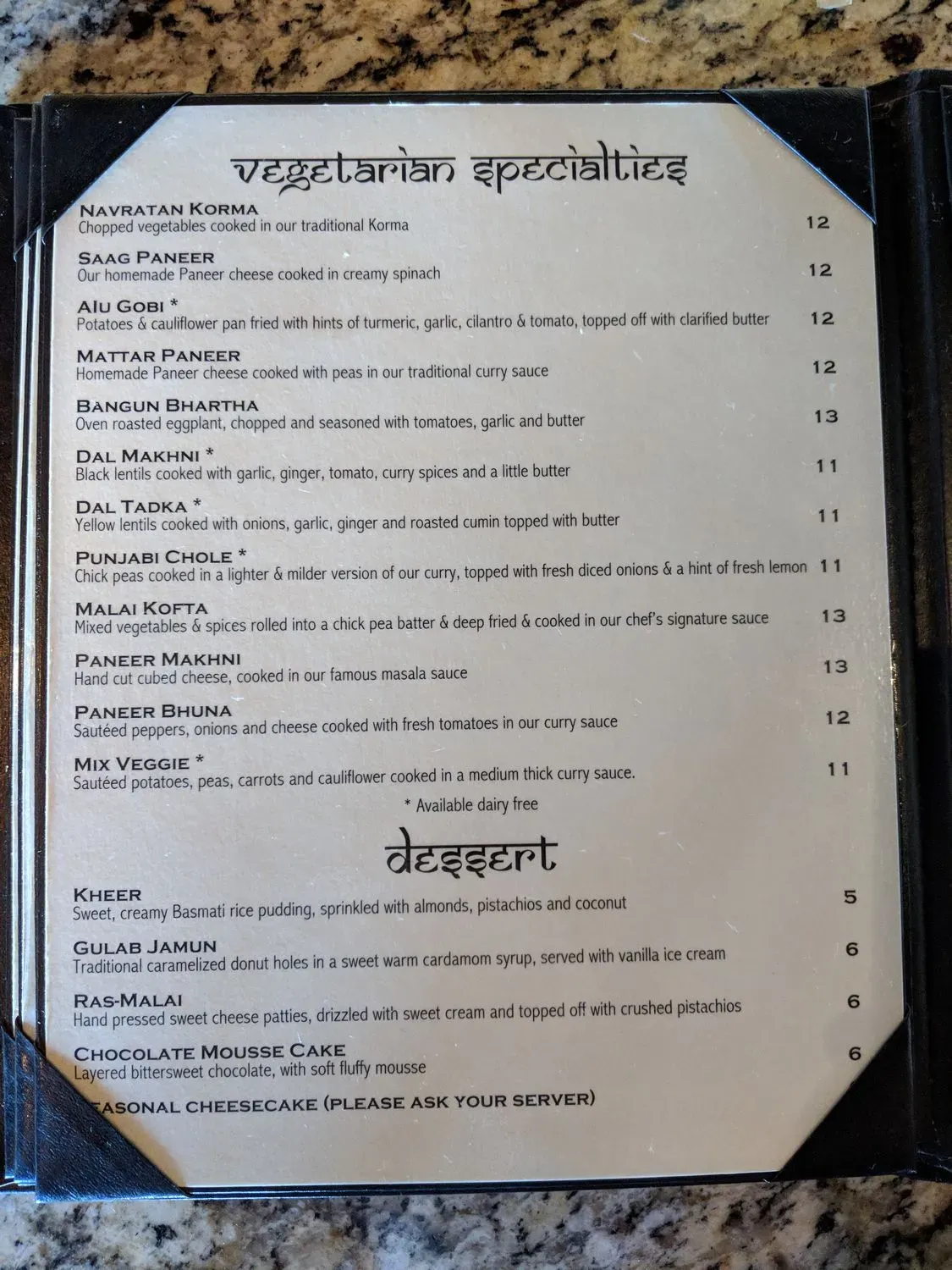 Menu 5