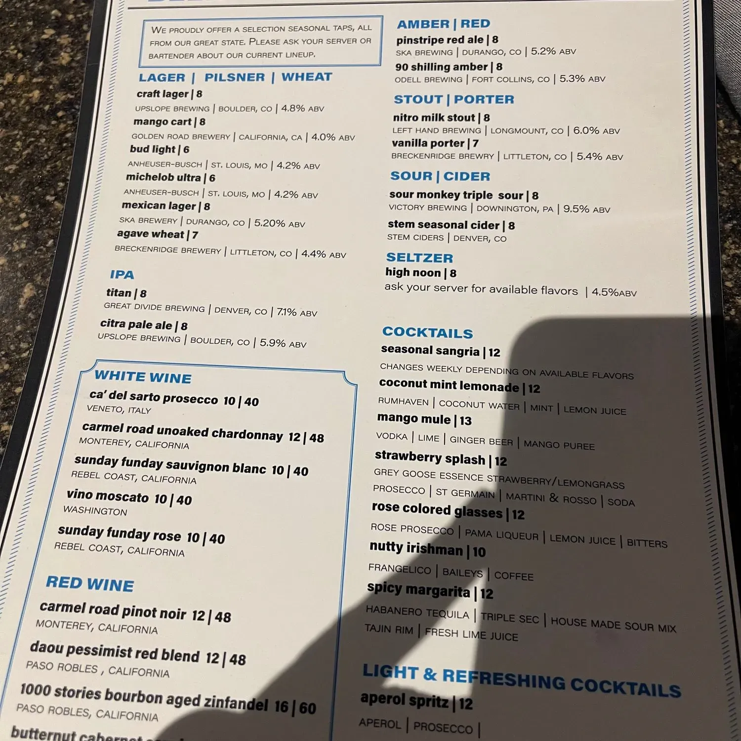 Menu 2