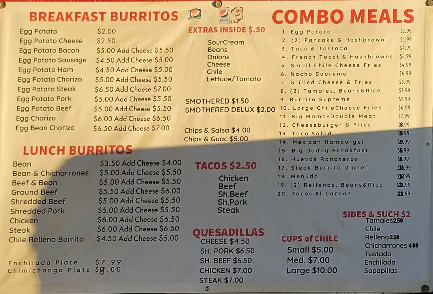 Menu 5