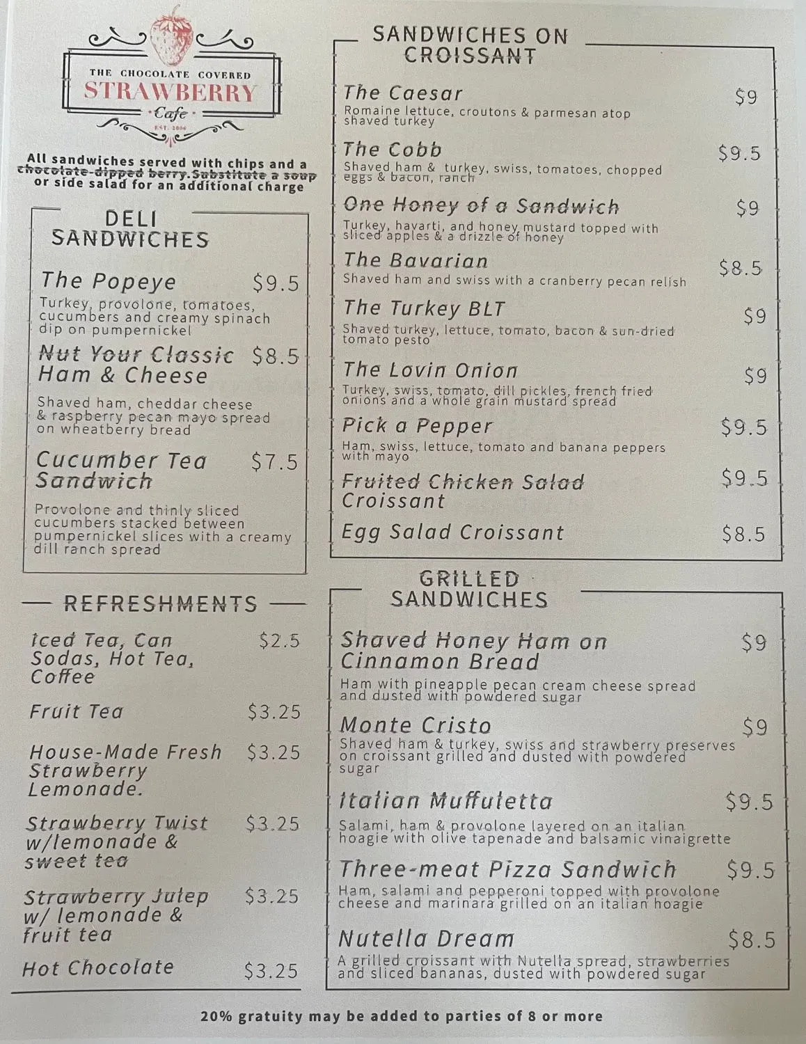 Menu 2