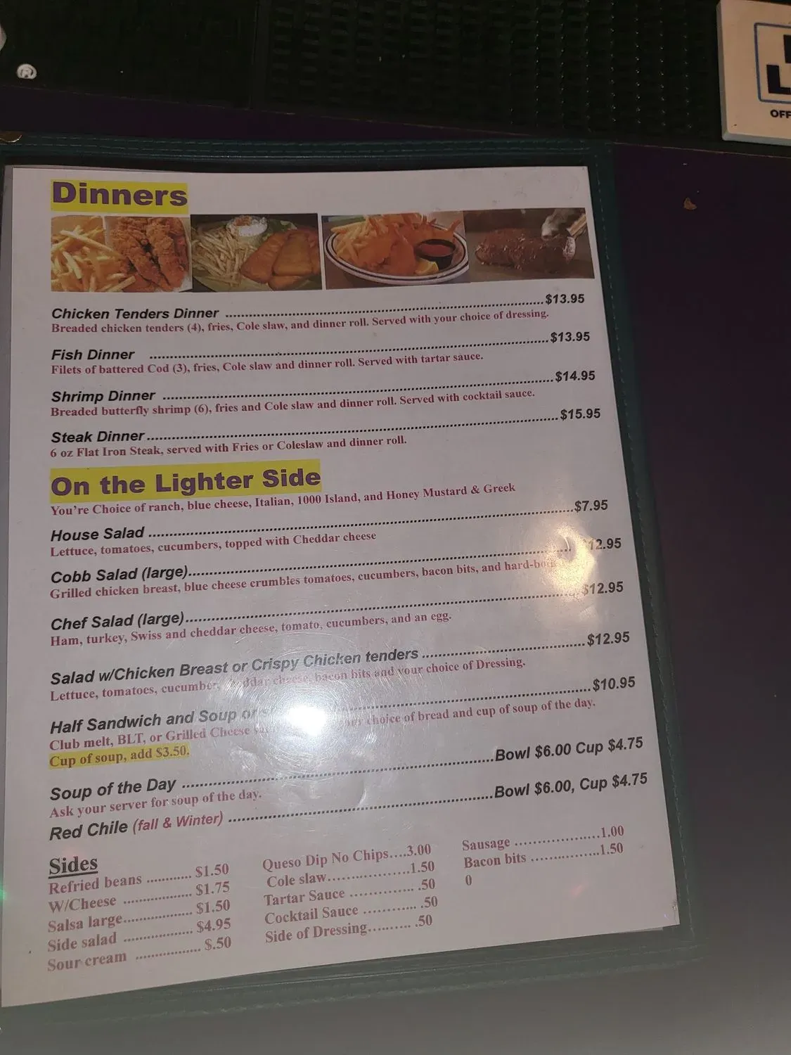 Menu 4