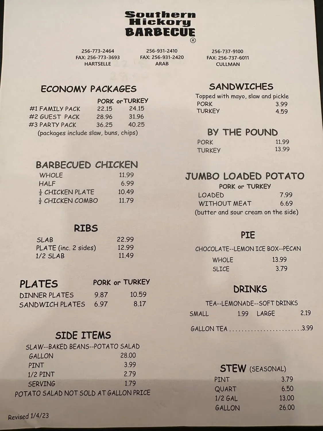 Menu 1