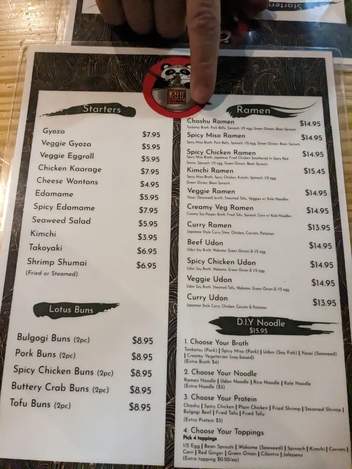 Menu 5