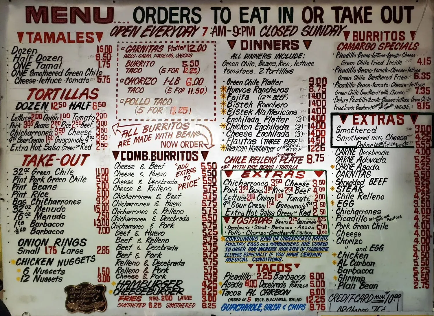 Menu 1