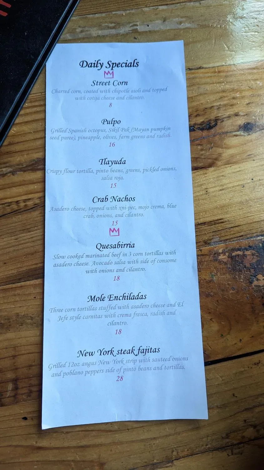 Menu 2