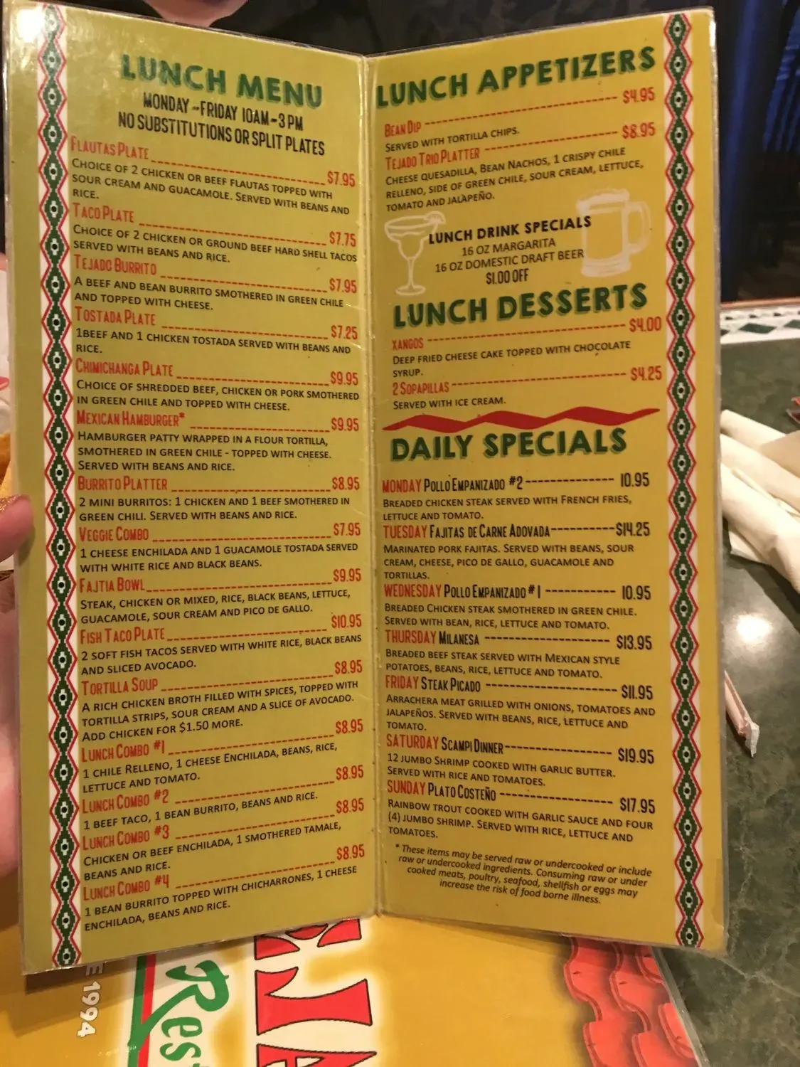 Menu 6