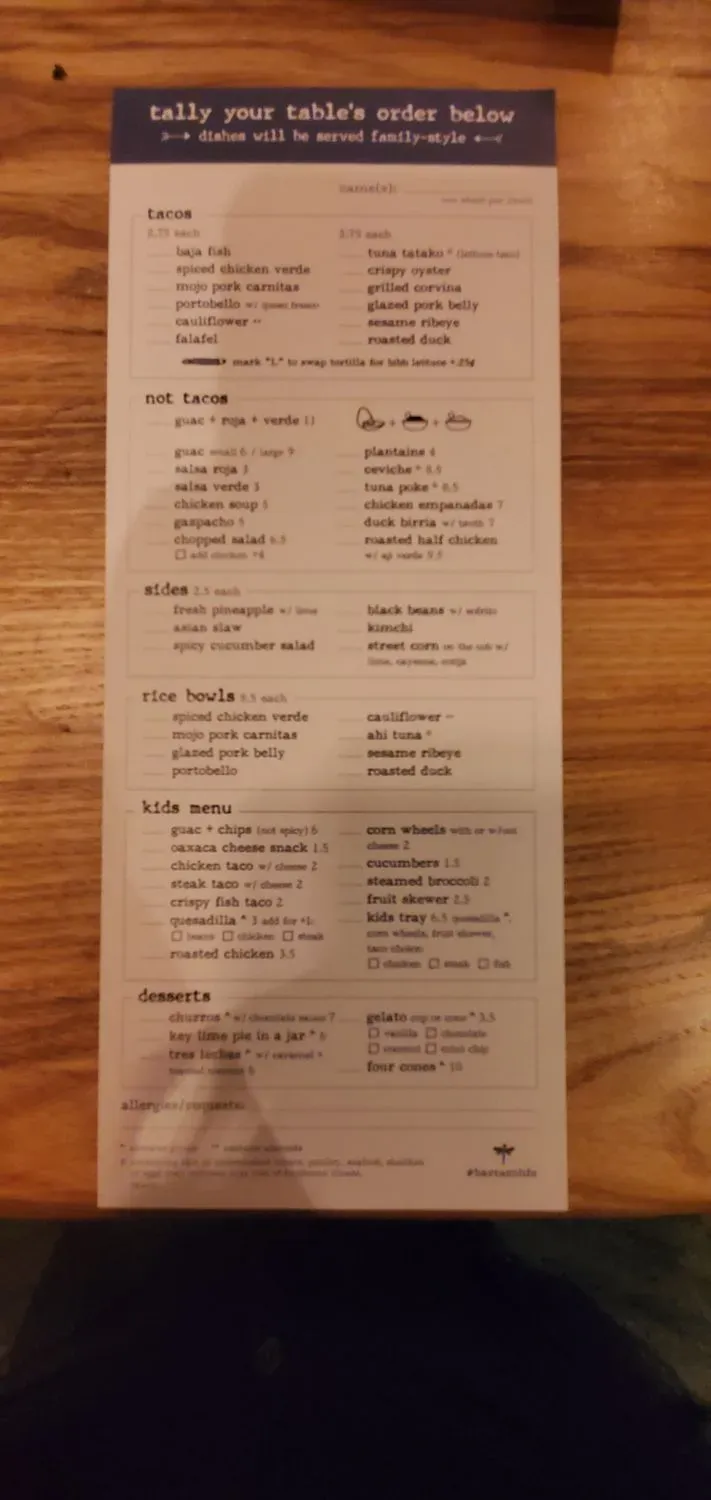 Menu 5