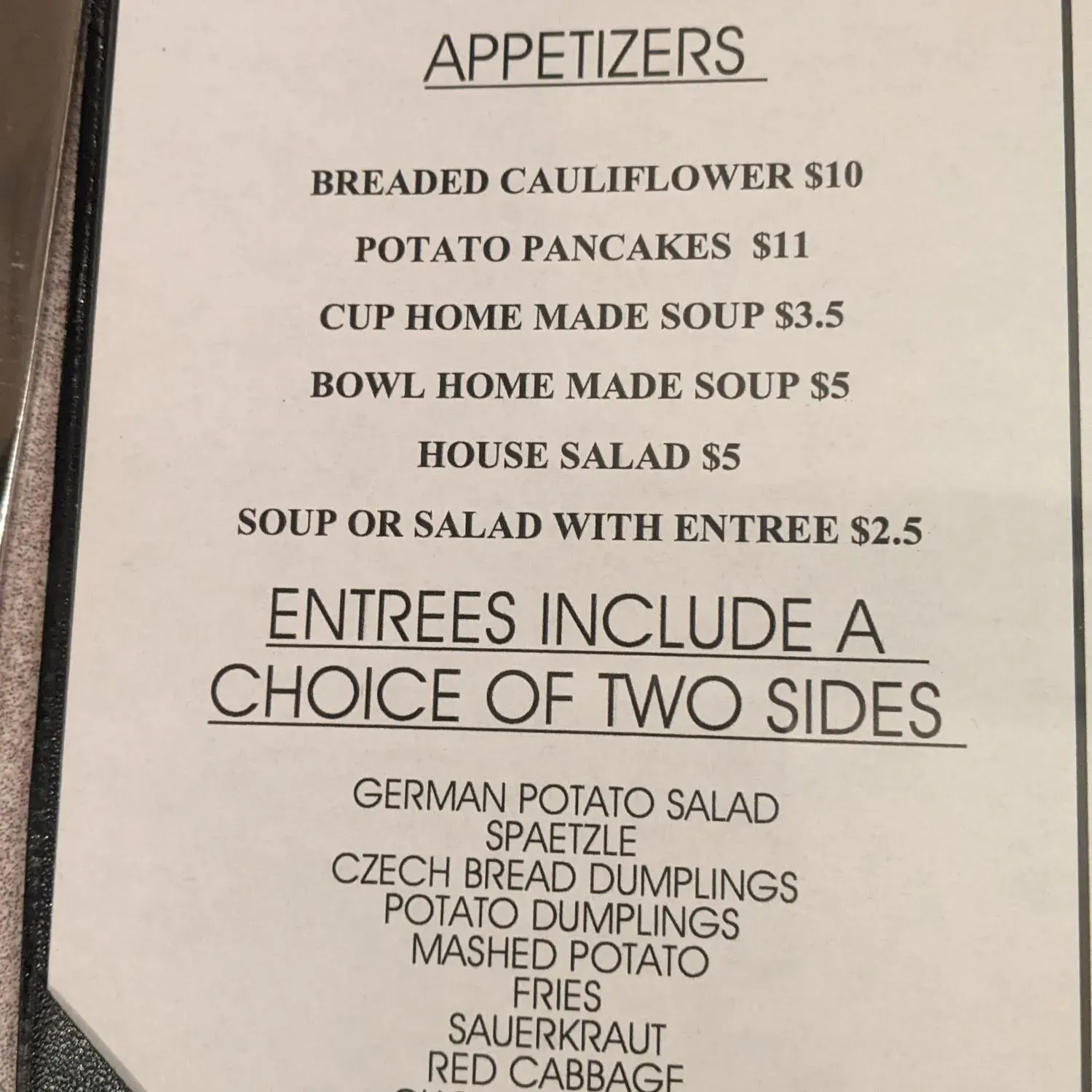 Menu 1