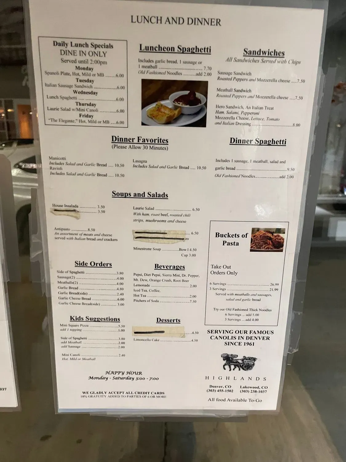 Menu 5