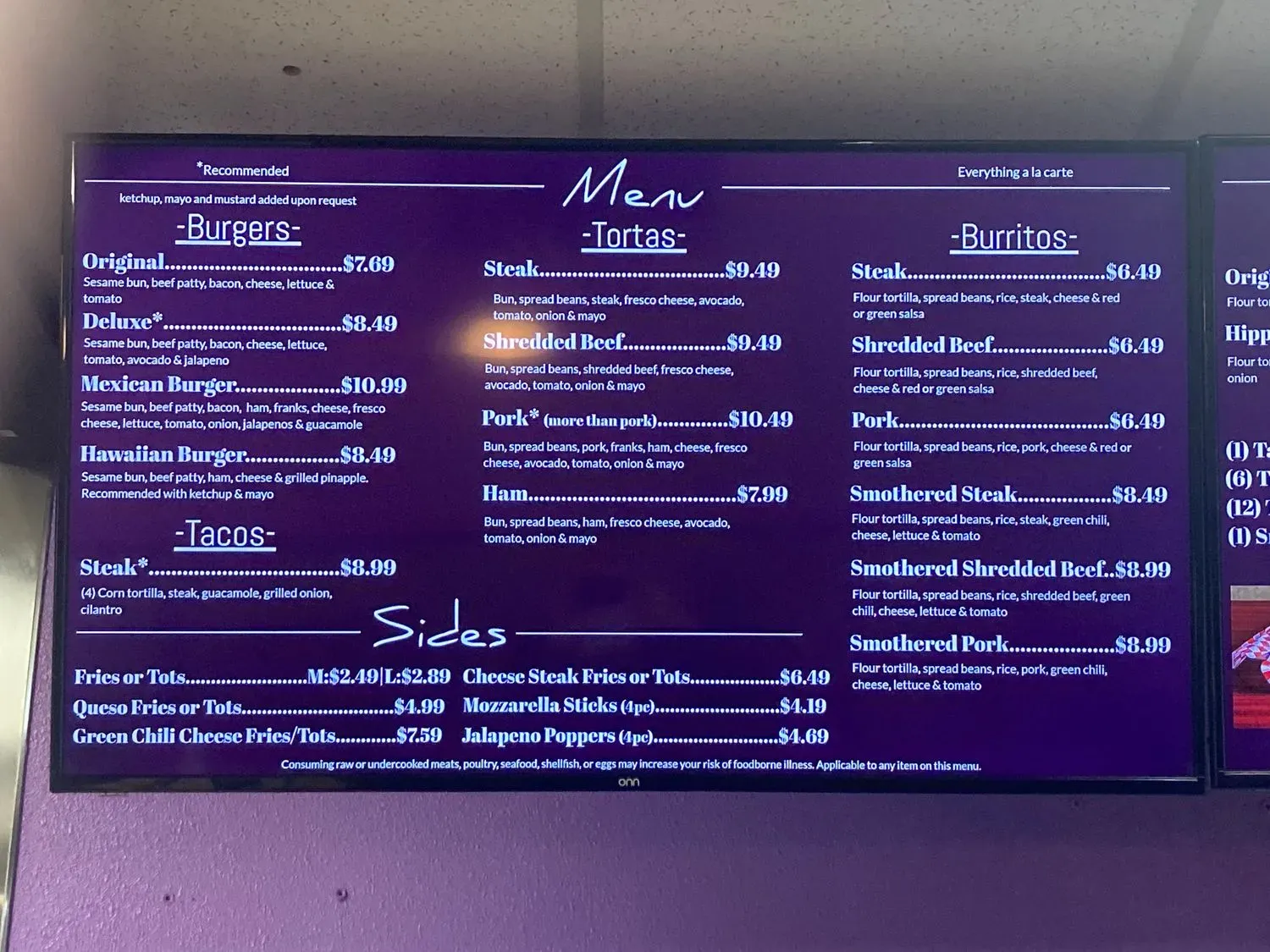 Menu 1