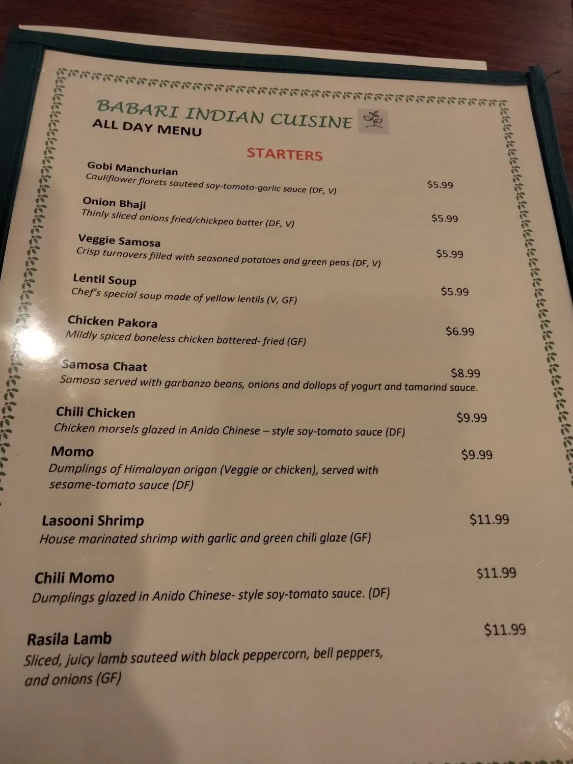 Menu 2