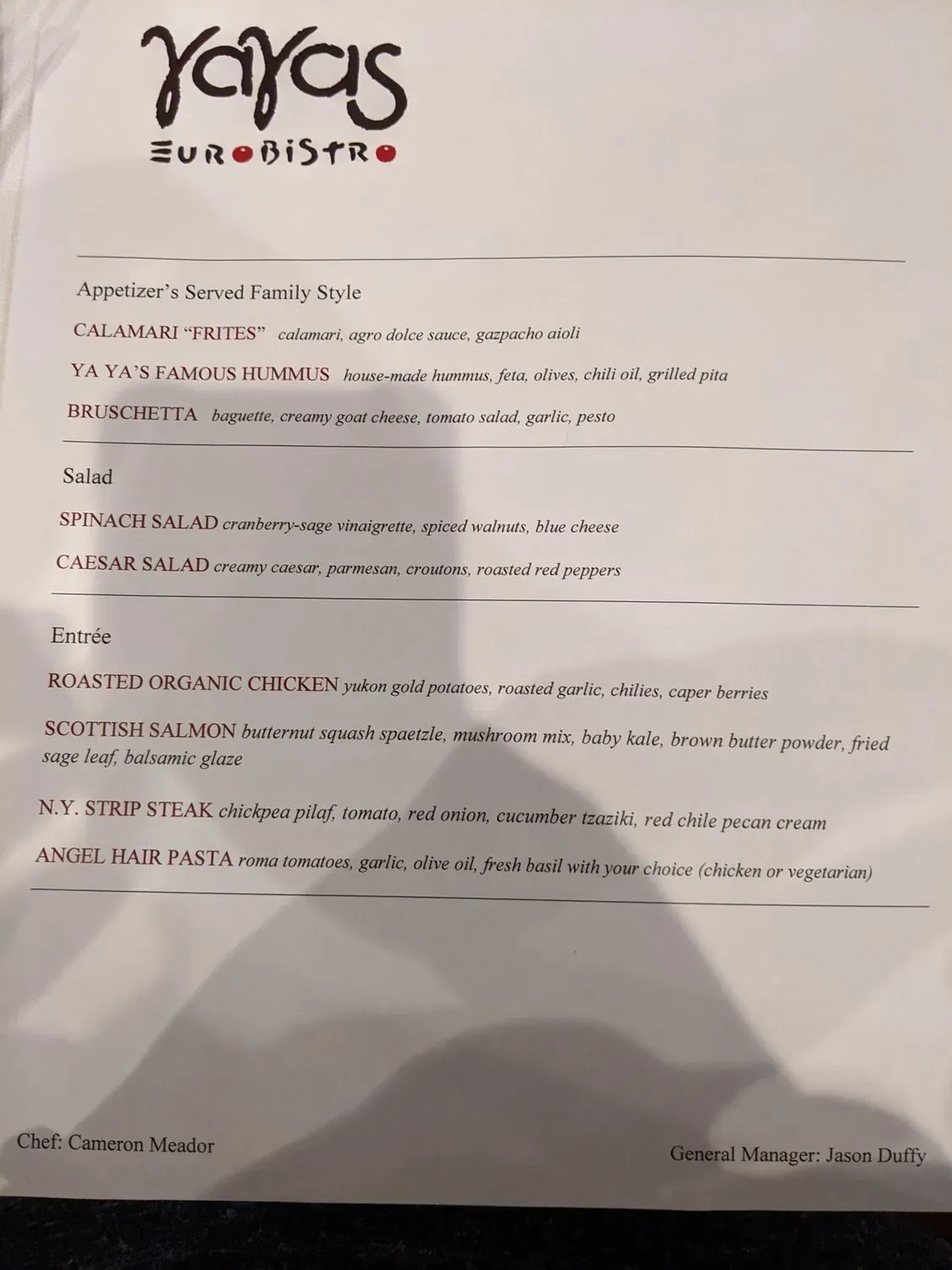 Menu 5