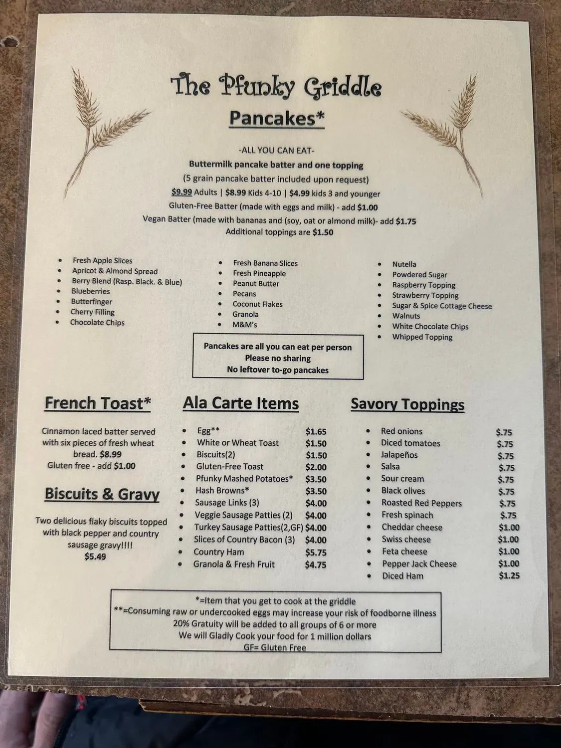 Menu 5