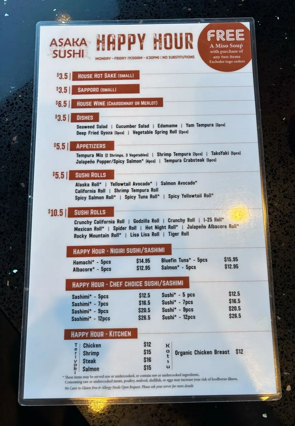 Menu 5