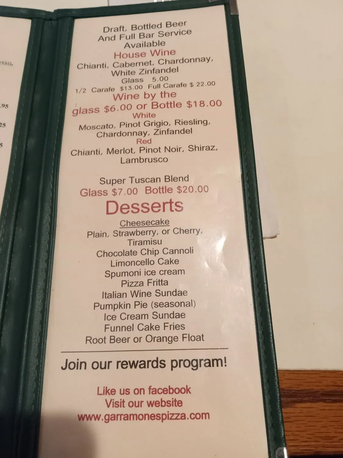 Menu 4