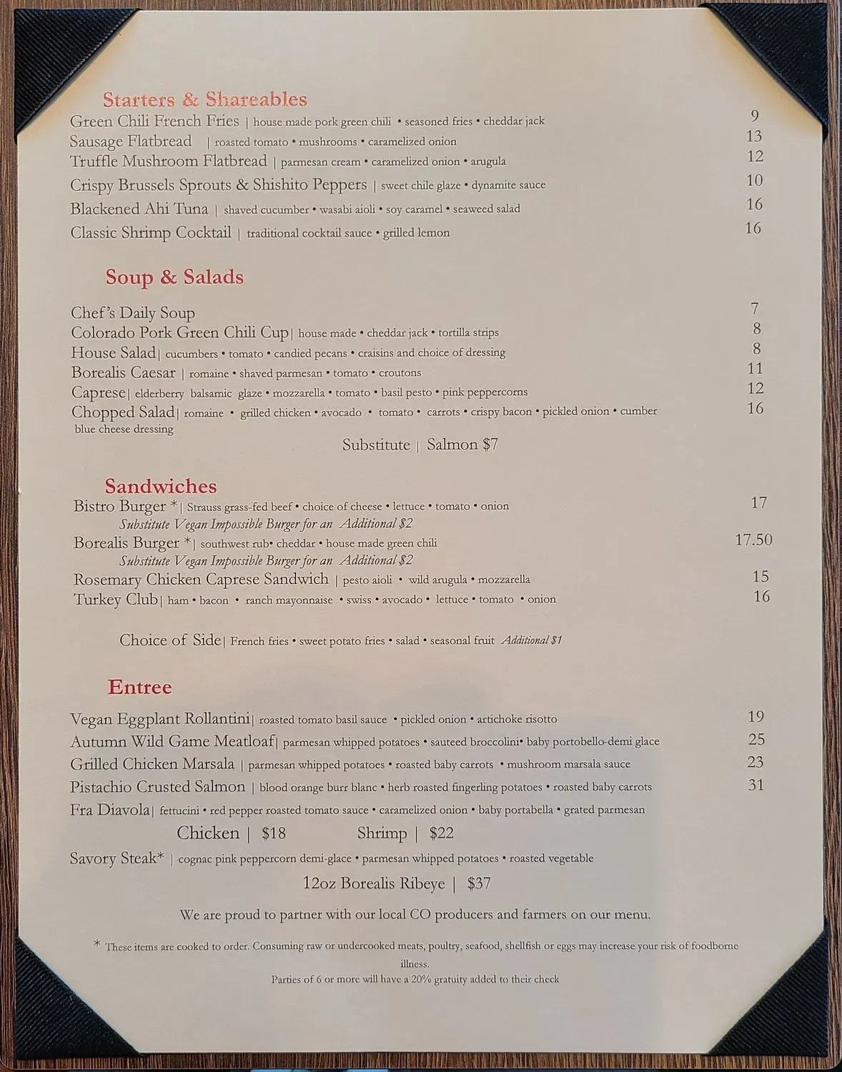 Menu 1