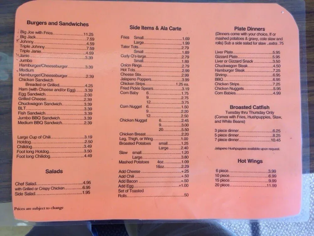 Menu 1