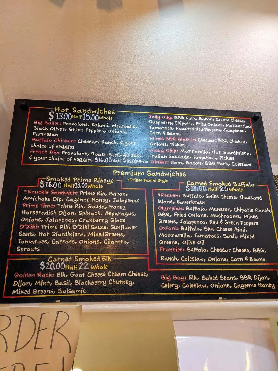 Menu 5