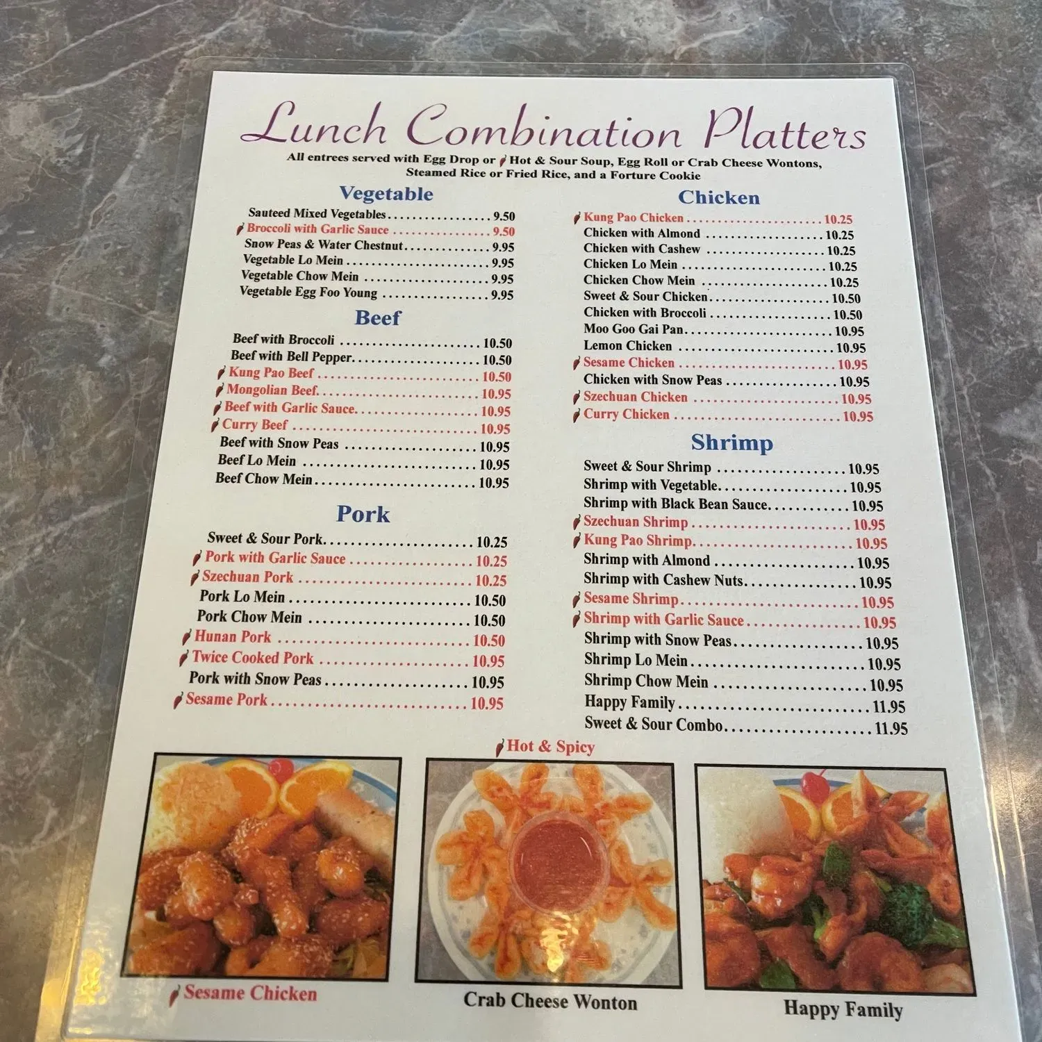 Menu 1