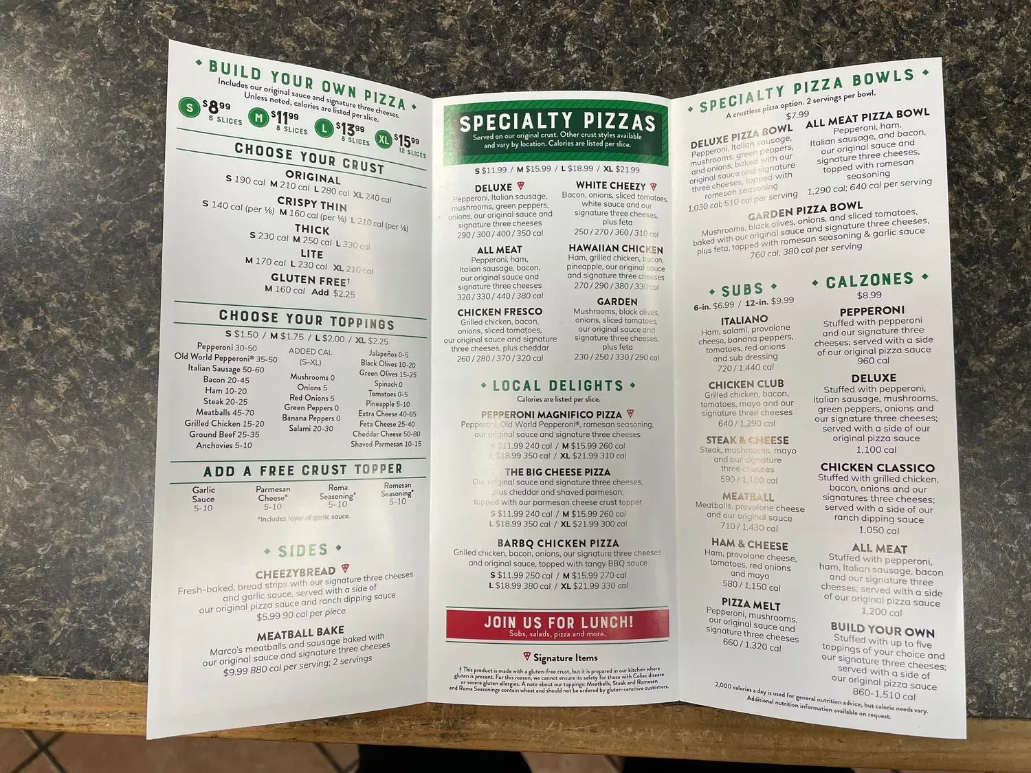 Menu 1