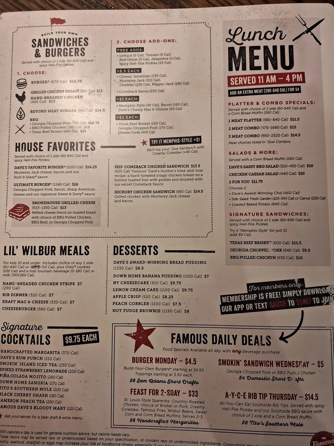 Menu 5