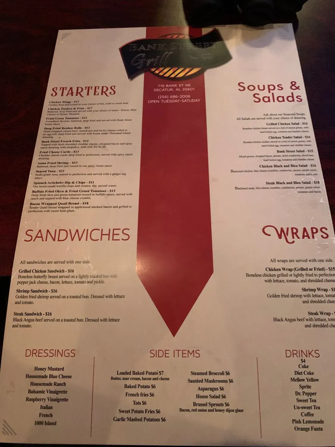 Menu 5